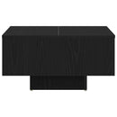 vidaXL Dohányzóasztal Fekete tölgy 60 x 60 x 31,5 cm Faanyag