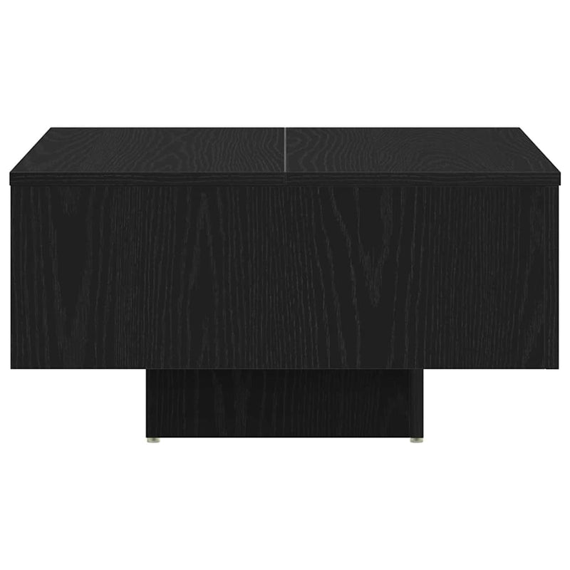 vidaXL Dohányzóasztal Musta tammi 60 x 60 x 31.5 cm Faanyag