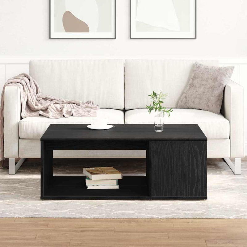 vidaXL Dohányzóasztal Musta tammi 90 x 67 x 33 cm Faanyag