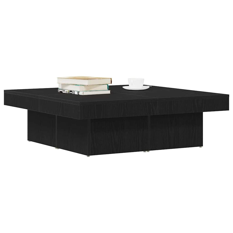 vidaXL Dohányzóasztal Musta tammi 90 x 90 x 28 cm Faanyag