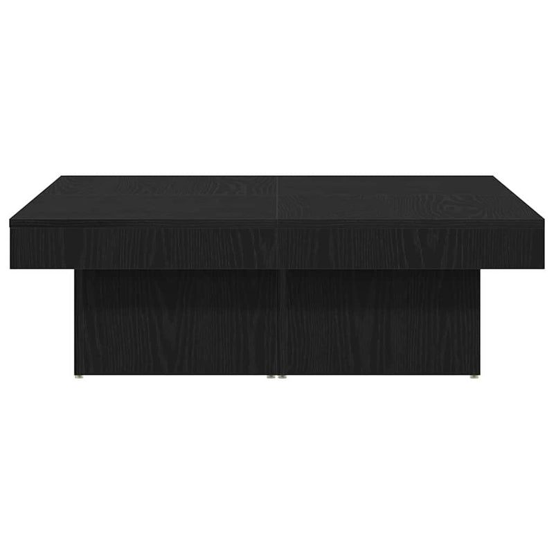 vidaXL Dohányzóasztal Musta tammi 90 x 90 x 28 cm Faanyag