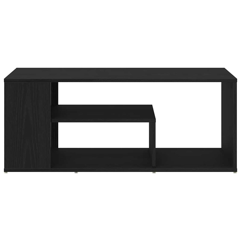 vidaXL Dohányzóasztal Fekete tölgy 100 x 50 x 40 cm Faanyag