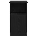 vidaXL Oldal asztal Fekete tölgy 36 x 30 x 56 cm Faanyag