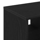 vidaXL Oldal asztal Fekete tölgy 50 x 30 x 50 cm Faanyag