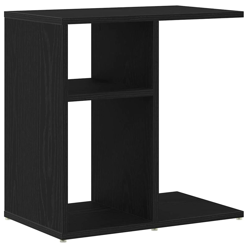vidaXL Oldal asztal Musta tammi 50 x 30 x 50 cm Faanyag