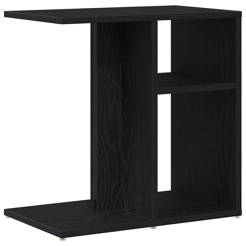 vidaXL Oldal asztal Musta tammi 50 x 30 x 50 cm Faanyag