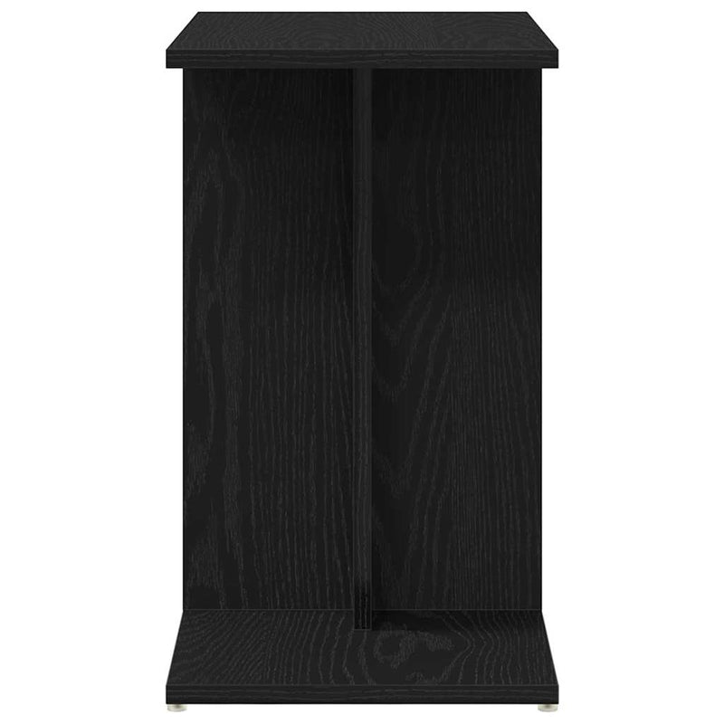 vidaXL Oldal asztal Fekete tölgy 50 x 30 x 50 cm Faanyag