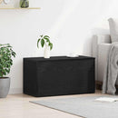vidaXL Tároló Doboz tárolóval Fekete tölgy 84 x 42 x 46 cm Faanyag