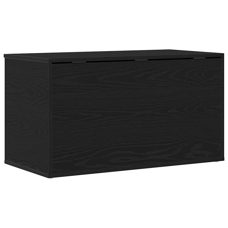 vidaXL Tároló Doboz tárolóval Musta tammi 84 x 42 x 46 cm Faanyag