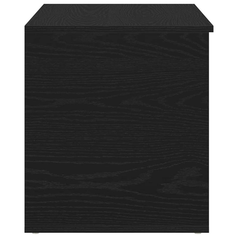 vidaXL Tároló Doboz tárolóval Musta tammi 84 x 42 x 46 cm Faanyag