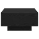 vidaXL Dohányzóasztal Fekete tölgy 90 x 60 x 31 cm Faanyag