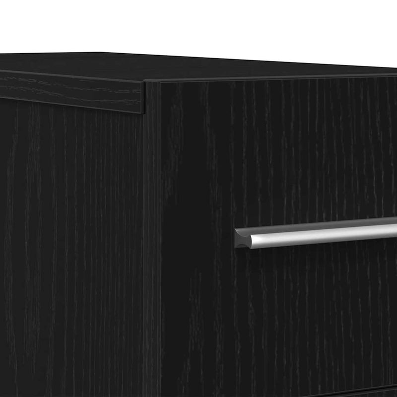 vidaXL Patikárius szekrény Musta tammi 20 x 45.5 x 60 cm Faanyag