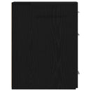 vidaXL Patikárius szekrény Musta tammi 20 x 45.5 x 60 cm Faanyag