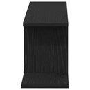 vidaXL Fali TV Polc polcokkal Fekete tölgy 125 x 18 x 23 cm Faanyag