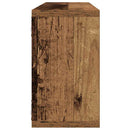 vidaXL Falpolcok polcokkal 2 pcs Öreg fa 80 x 15 x 26 cm Faanyag
