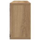 vidaXL Falpolcok polcokkal 4 pcs Művészi tölgy 80 x 15 x 26 cm Faanyag