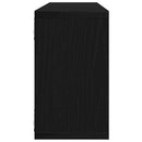 vidaXL Falpolcok polcokkal 2 pcs Fekete tölgy 80 x 15 x 26 cm Faanyag