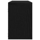 vidaXL Falpolcok polcokkal 2 pcs Fekete tölgy 60 x 15 x 23 cm Faanyag