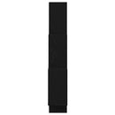 vidaXL Falpolc polcokkal Fekete tölgy 78 x 15 x 93 cm Faanyag