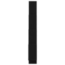 vidaXL Falpolc polcokkal Fekete tölgy 90 x 15 x 119,5 cm Faanyag