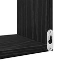 vidaXL Falpolc polcokkal 2 pcs Fekete tölgy 40 x 40 x 49,5 cm Faanyag