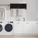 vidaXL Ruhásszekrény fiókkal Fekete tölgy 100 x 32,5 x 35 cm Faanyag