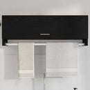 vidaXL Ruhásszekrény fiókkal Fekete tölgy 100 x 32,5 x 35 cm Faanyag