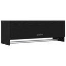 vidaXL Ruhásszekrény fiókkal Fekete tölgy 100 x 32,5 x 35 cm Faanyag