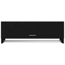 vidaXL Ruhásszekrény fiókkal Fekete tölgy 100 x 32,5 x 35 cm Faanyag