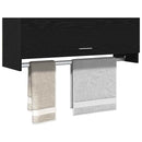 vidaXL Ruhásszekrény fiókkal Fekete tölgy 100 x 32,5 x 35 cm Faanyag