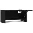 vidaXL Ruhásszekrény fiókkal Fekete tölgy 70 x 32,5 x 35 cm Faanyag