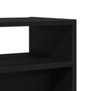 vidaXL Konzolasztal Fekete tölgy 78 x 30 x 80 cm Faanyag