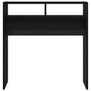 vidaXL Konzolasztal Fekete tölgy 78 x 30 x 80 cm Szerelt Fa