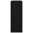 vidaXL Konzolasztal Fekete tölgy 78 x 30 x 80 cm Faanyag