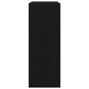 vidaXL Konzolasztal Fekete tölgy 78 x 30 x 80 cm Szerelt Fa