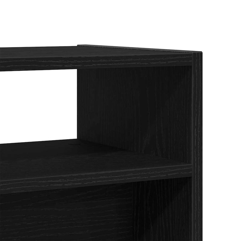 vidaXL Konzolasztal Musta tammi 105 x 30 x 80 cm Faanyag