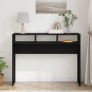 vidaXL Konzolasztal Musta tammi 105 x 30 x 80 cm Faanyag