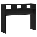 vidaXL Konzolasztal Musta tammi 105 x 30 x 80 cm Faanyag