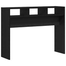 vidaXL Konzolasztal Musta tammi 105 x 30 x 80 cm Faanyag