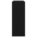 vidaXL Konzolasztal Musta tammi 105 x 30 x 80 cm Faanyag