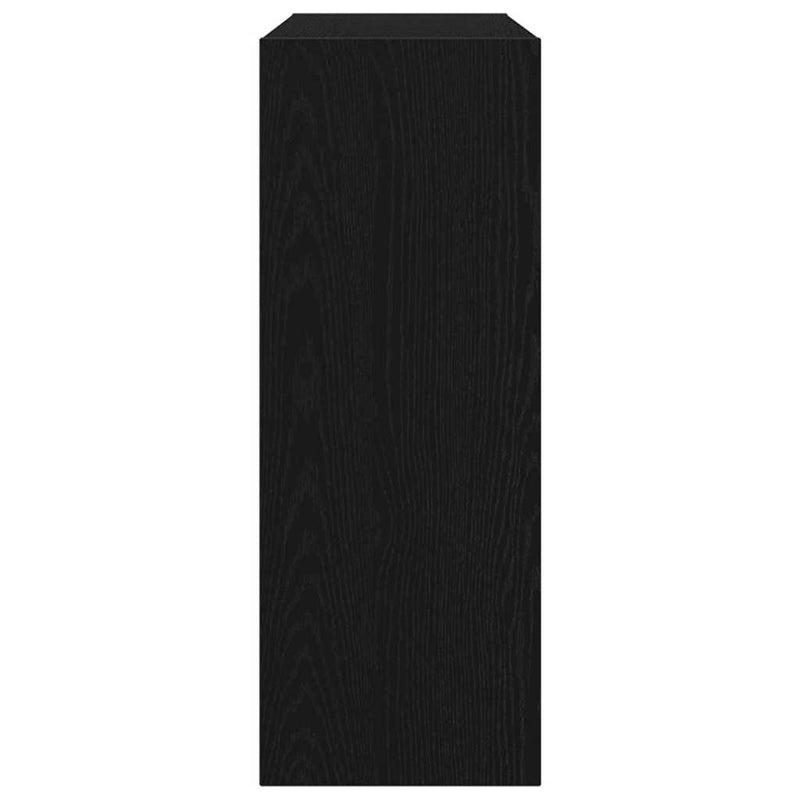 vidaXL Konzolasztal Musta tammi 105 x 30 x 80 cm Faanyag