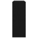 vidaXL Konzolasztal Musta tammi 105 x 30 x 80 cm Faanyag
