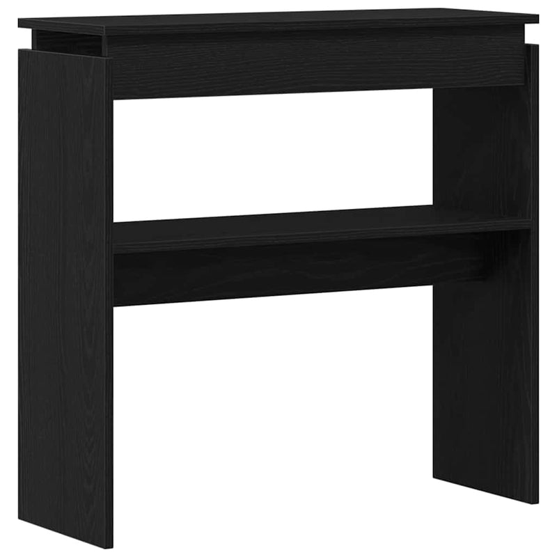 vidaXL Konzolasztal Musta tammi 80 x 30 x 80 cm Faanyag