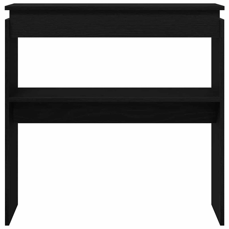 vidaXL Konzolasztal Musta tammi 80 x 30 x 80 cm Faanyag