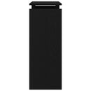 vidaXL Konzolasztal Fekete tölgy 80 x 30 x 80 cm Faanyag