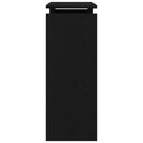 vidaXL Konzolasztal Fekete tölgy 80 x 30 x 80 cm Faanyag