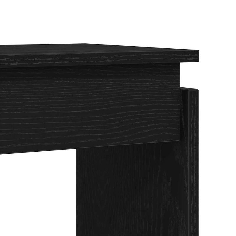 vidaXL Konzolasztal Musta tammi 80 x 30 x 102 cm Faanyag