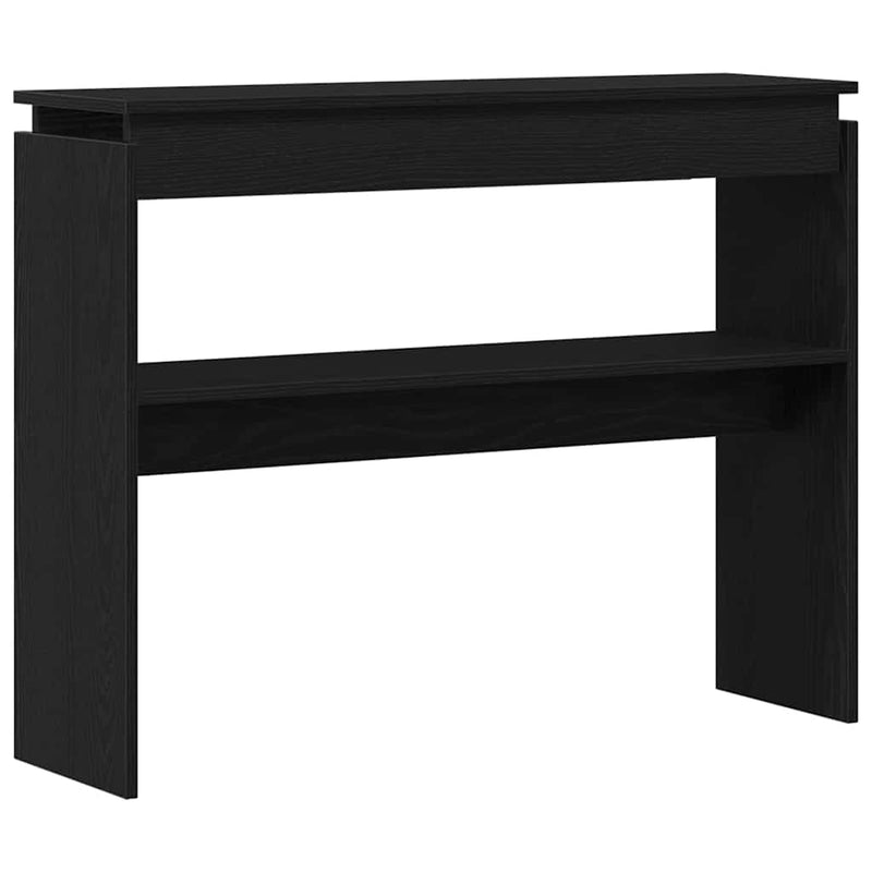 vidaXL Konzolasztal Musta tammi 80 x 30 x 102 cm Faanyag