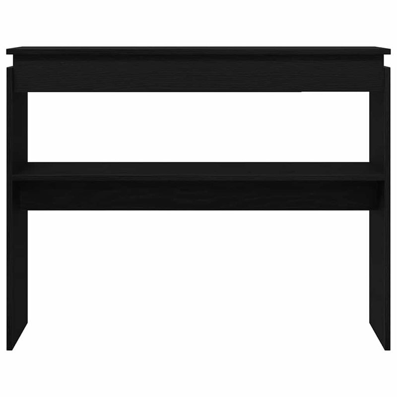vidaXL Konzolasztal Musta tammi 80 x 30 x 102 cm Faanyag