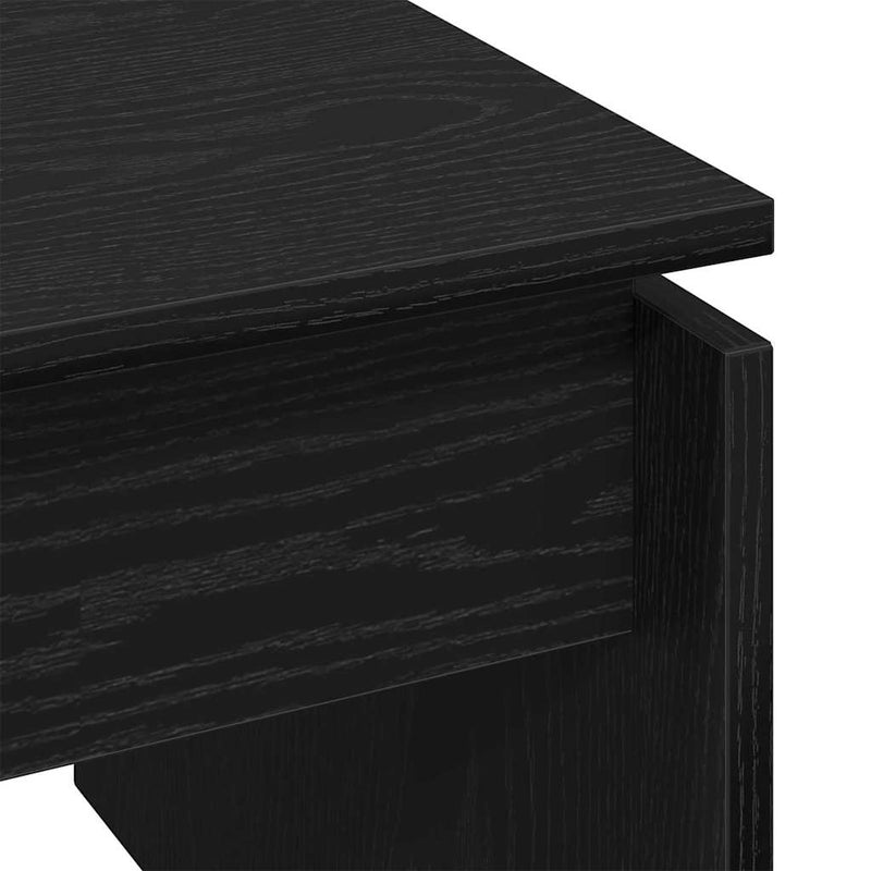 vidaXL Dohányzóasztal Fekete tölgy 68 x 38 x 50 cm Faanyag